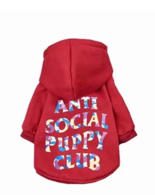 Anti Social Puppy Club Red