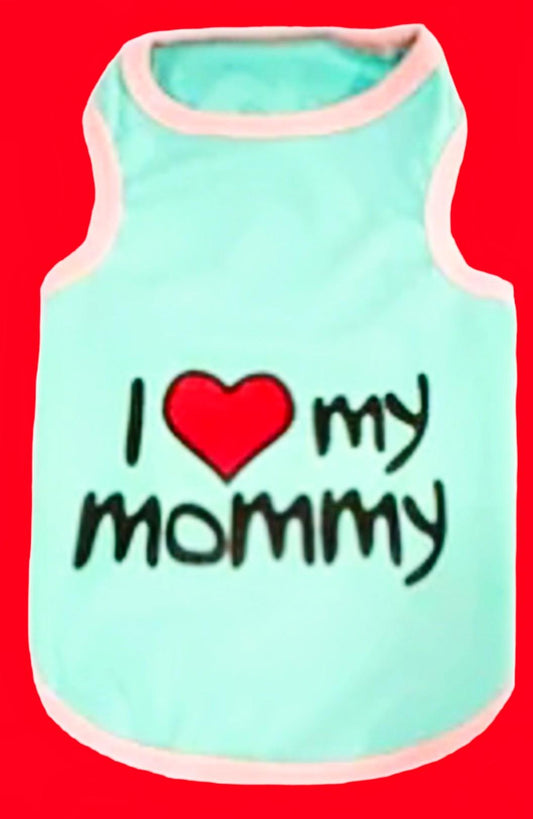 I ❤️My Mommy T-Shirt Vest Blue